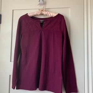 New Eddie Bauer Henley Top